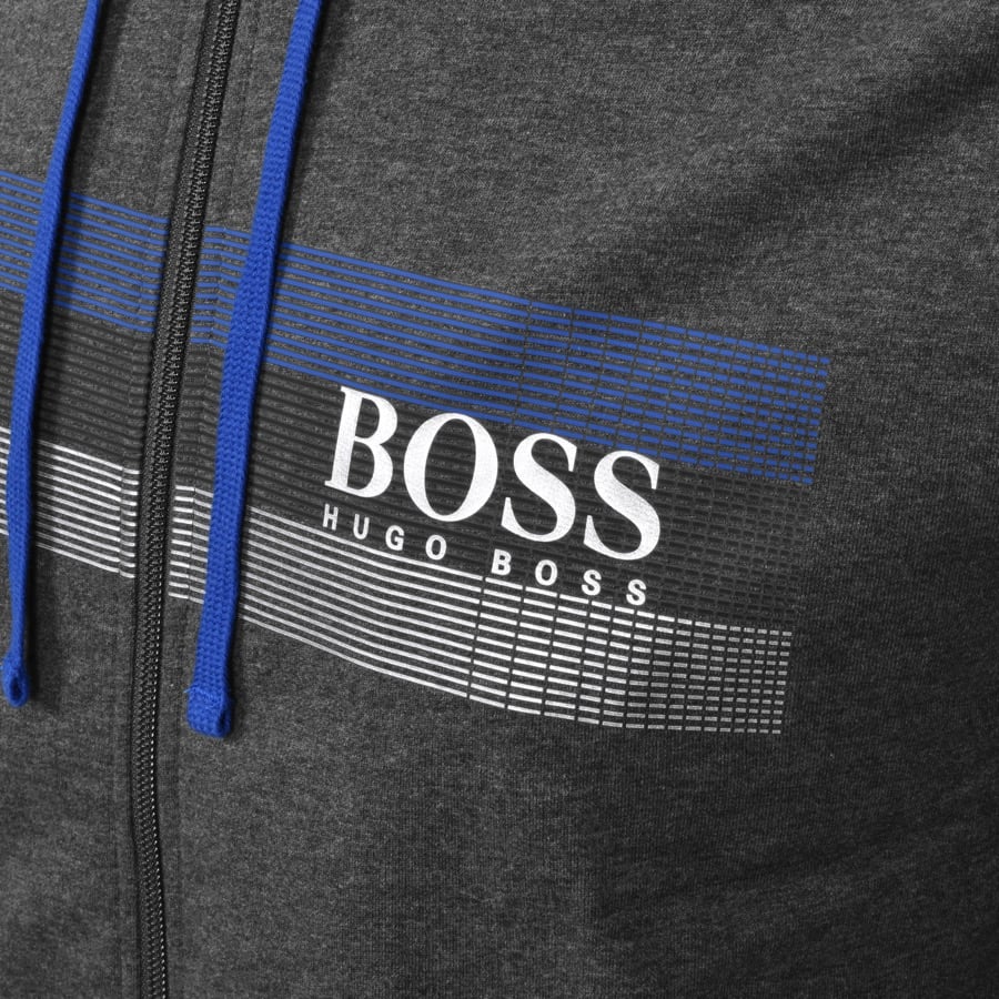Alternative Image for ProductBOSS Bodywear Lounge Full Zip Hoodie Grey3